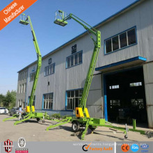 6-18 m hydraulic towable spider boom lift articulated boom lift